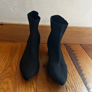 Black booties size 7